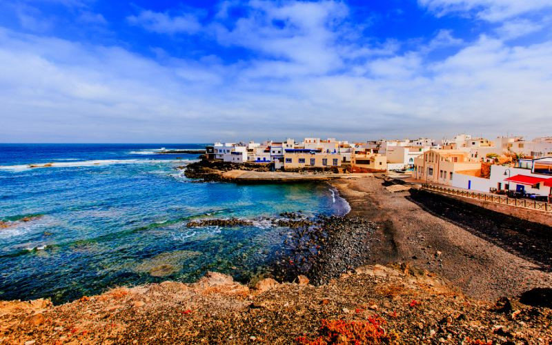 Vue d’El Cotillo et de l'océan