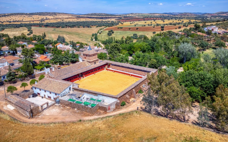 Arènes de Santa Cruz de Mudela dans le quartier de Las Virtudes