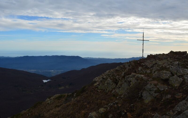 Le sommet du turó de l'Home dans le parc naturel du Montseny