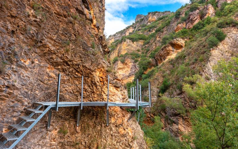 Une des passerelles de la route de la rivière Vero