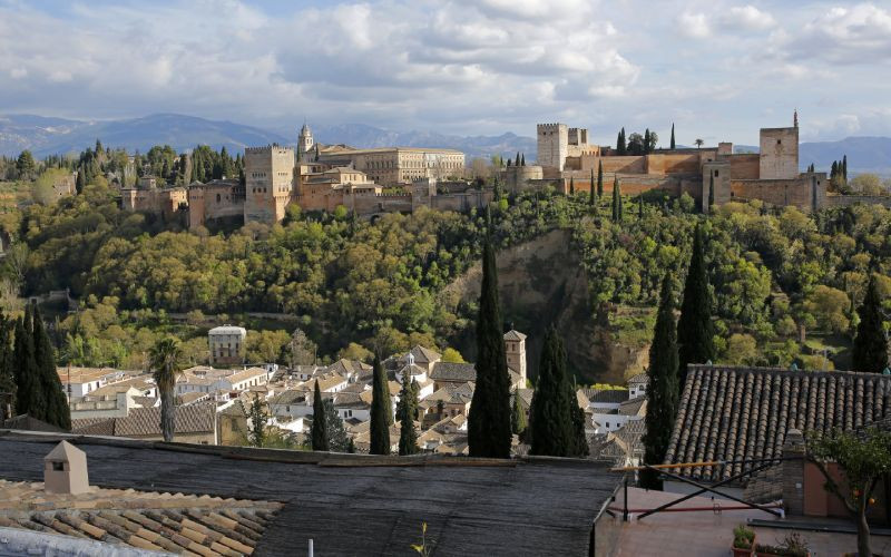 Vues de l'Alhambra depuis le mirador de San Nicolás