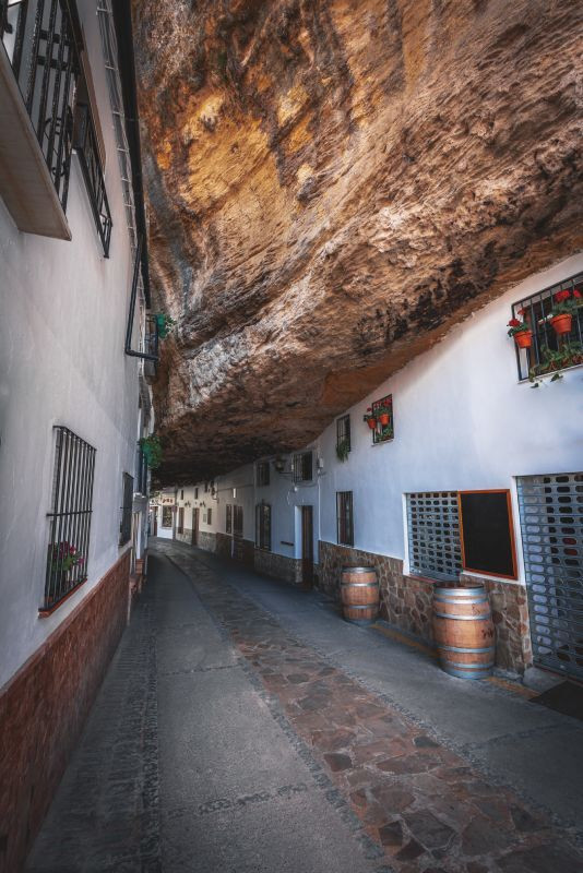 Rue Cuevas de la Sombra à Setenil de las Bodegas