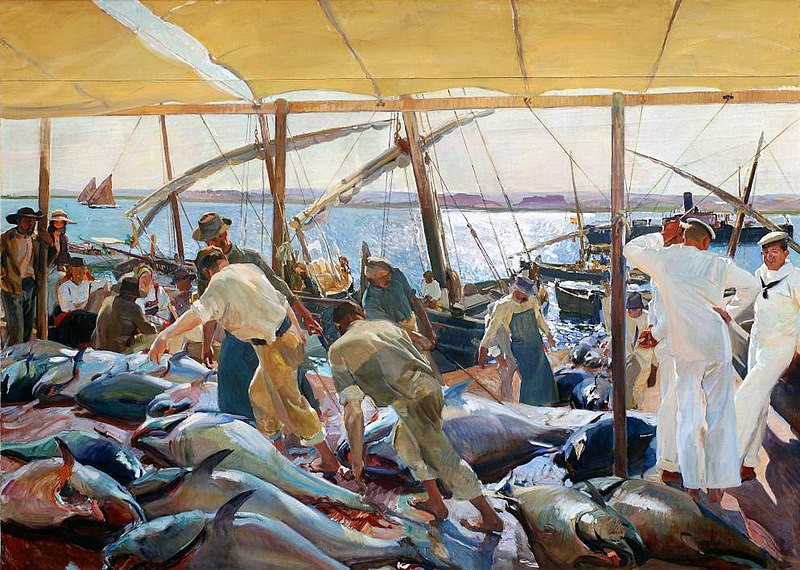 Ayamonte. La pêche au thon (1919) de Joaquín Sorolla