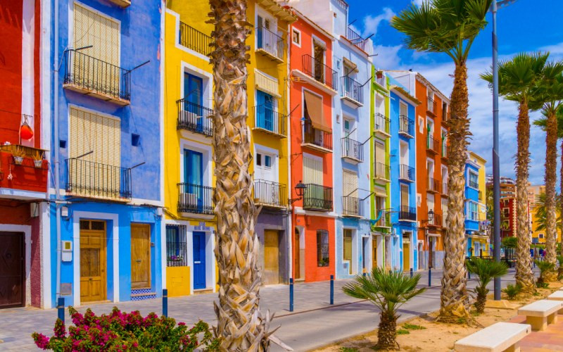 Maisons de de couleurs de Villajoyosa