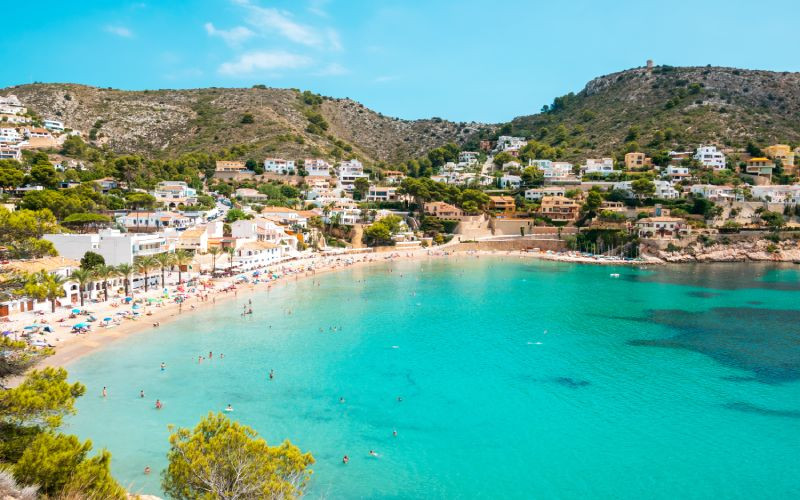 Plage à Moraira