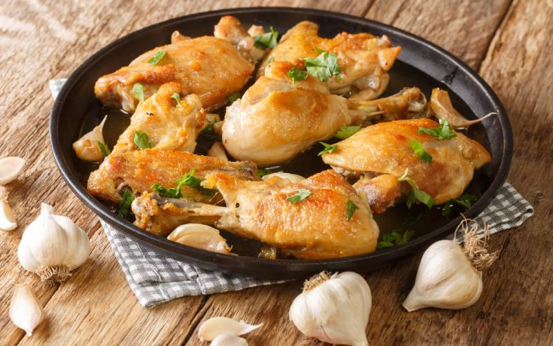 Recette de poulet à l'ail