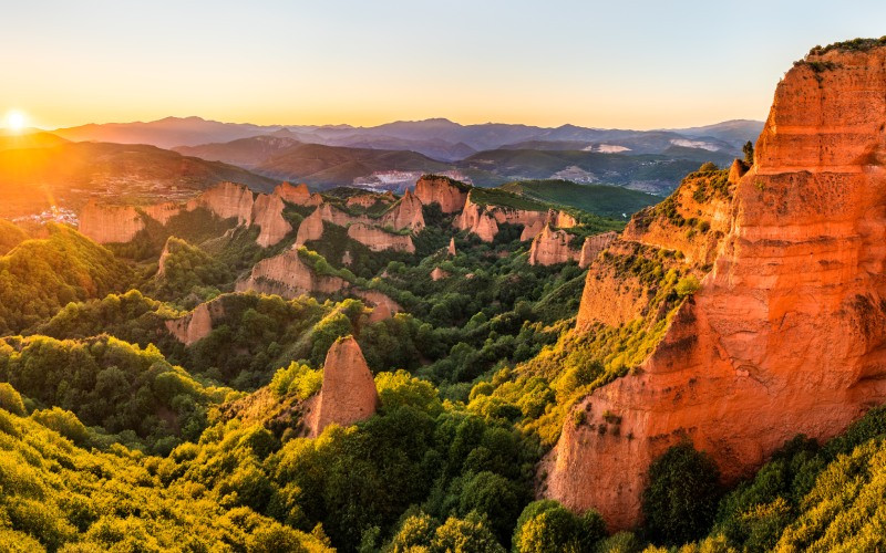 Las Medulas, destinations en Espagne pour les vacances de printemps