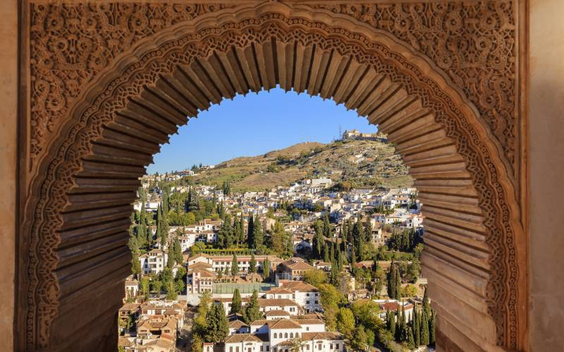 Vue du Sacromonte, Grenade : vivre en Espagne