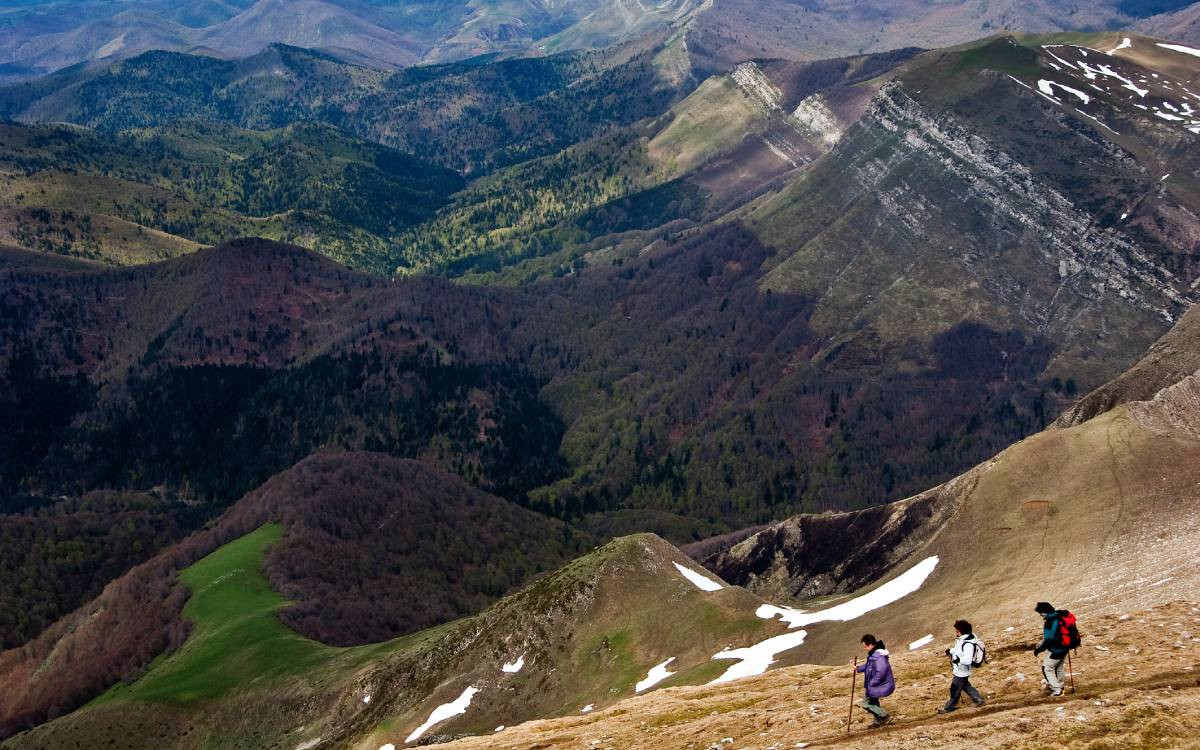 Descente du Pic d'Orhi, randonnée Navarre