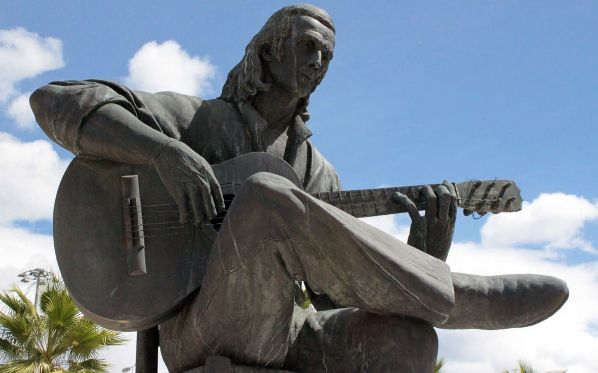 Sculpture de Paco de Lucía à Algeciras