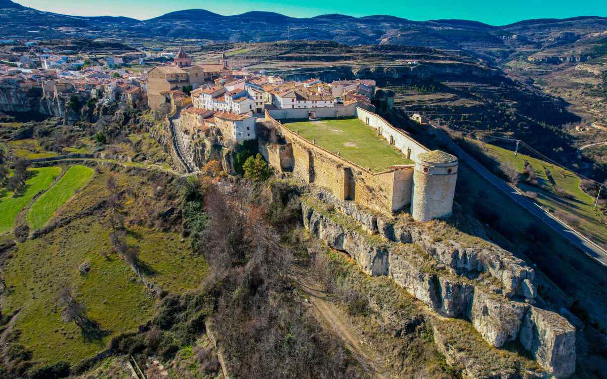 Vue aérienne de Cantavieja