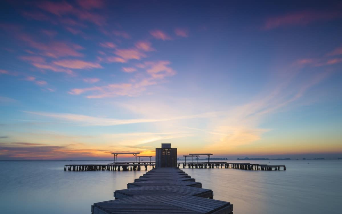 Lever de soleil dans la mer Mineure