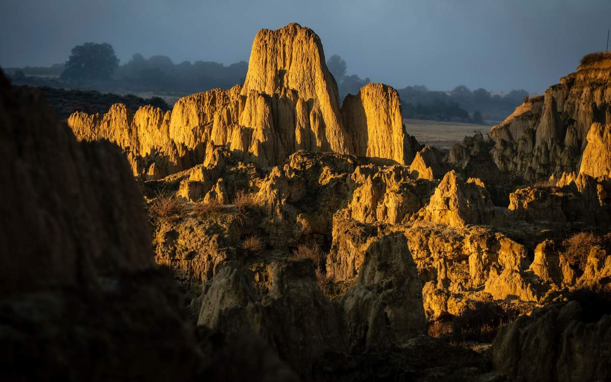 Aguarales de Valpalmas, paysages de Mars en Espagne 