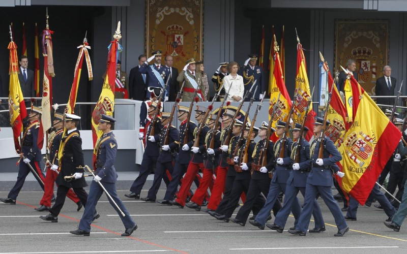 Défilé militaire le jour de la fête nationale