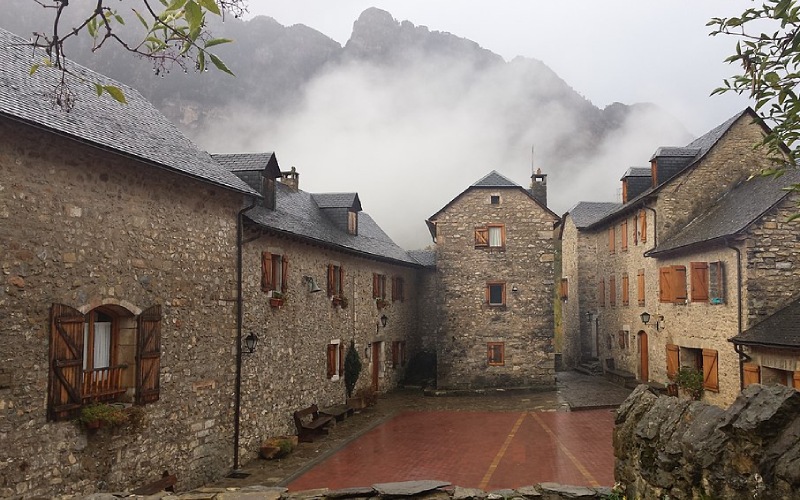 Le village de Búbal, province de Huesca