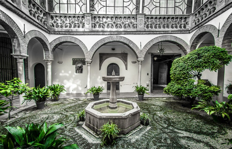 Cour intérieure de la maison-musée de Los Tiros à Grenade