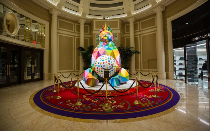 La sculpture d'Okuda à Las Vegas, Nevada
