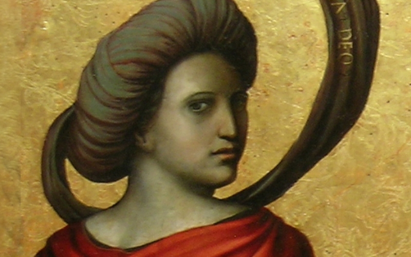 Portrait possible de Luisa de Medrano en Sibylle Samia. Tiré de l'ensemble Prophètes et sibylles de Juan Soreda 