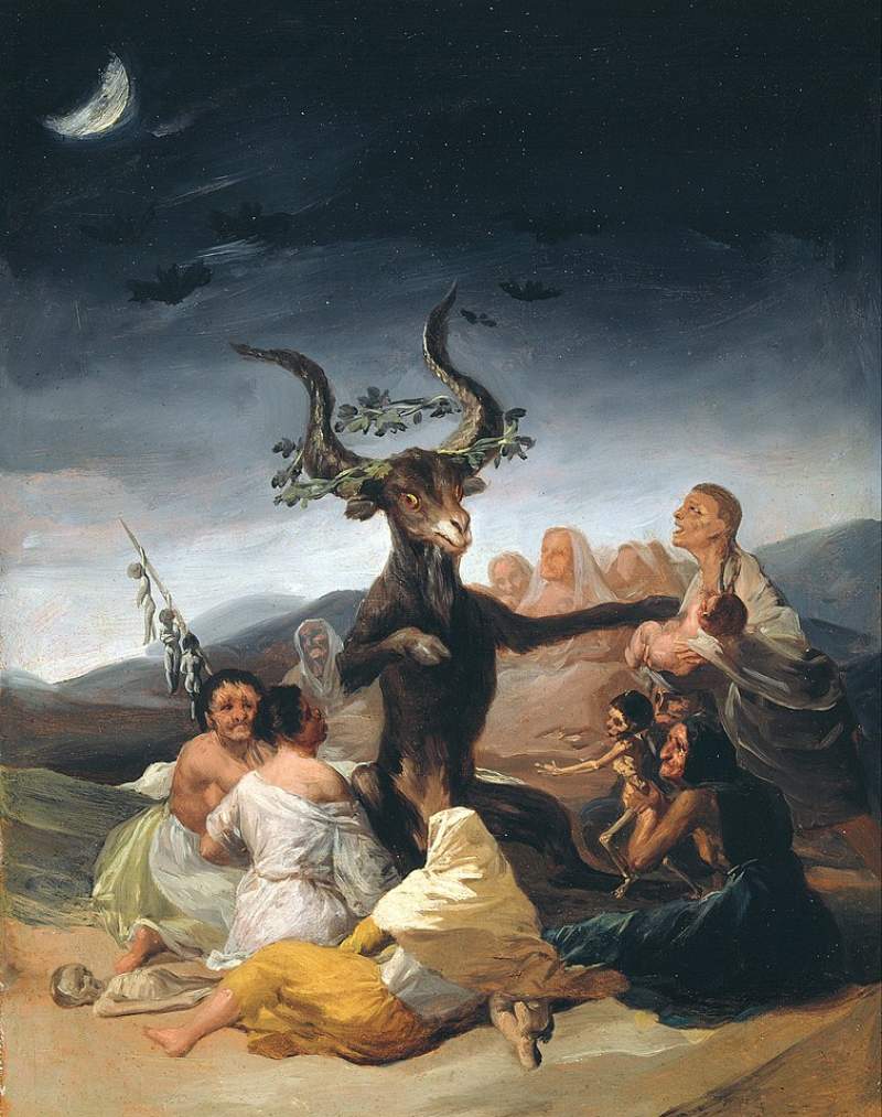 Le Sabbat des sorcières, le Grand Bouc, Goya