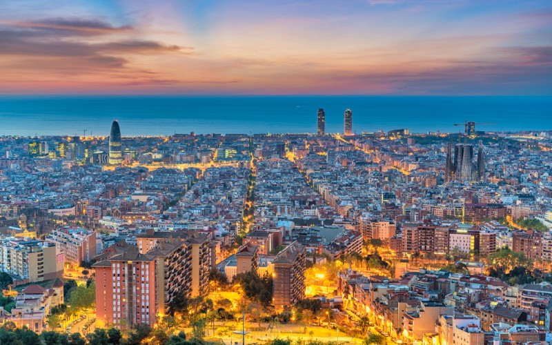 Panoramique de Barcelone 