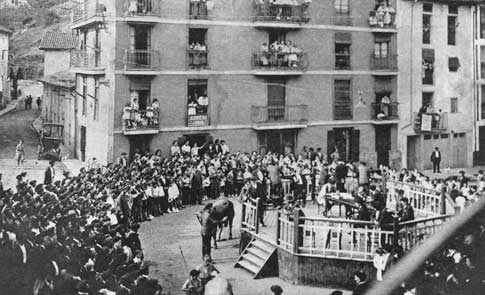 Un concurso de ganado en 1932 durante el Mercado de Ordizia