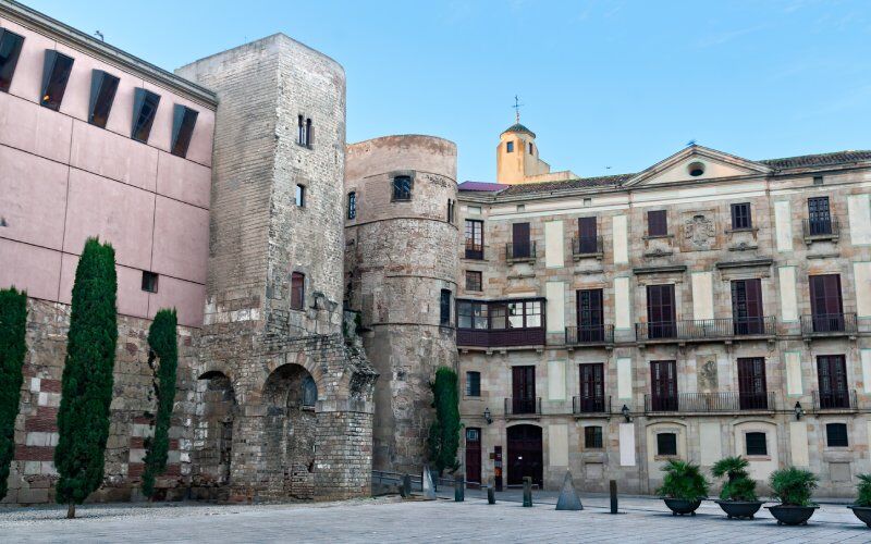 Vestiges d'un édifice romain à Barcelone