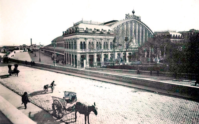 Madrid antiguo: Estación de Atocha en 1929