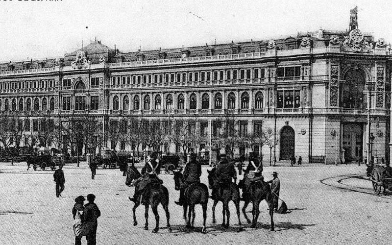 Madrid antiguo: Banco de España a principios del siglo XIX