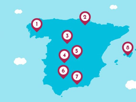 Carte des plus belles villes d’Espagne