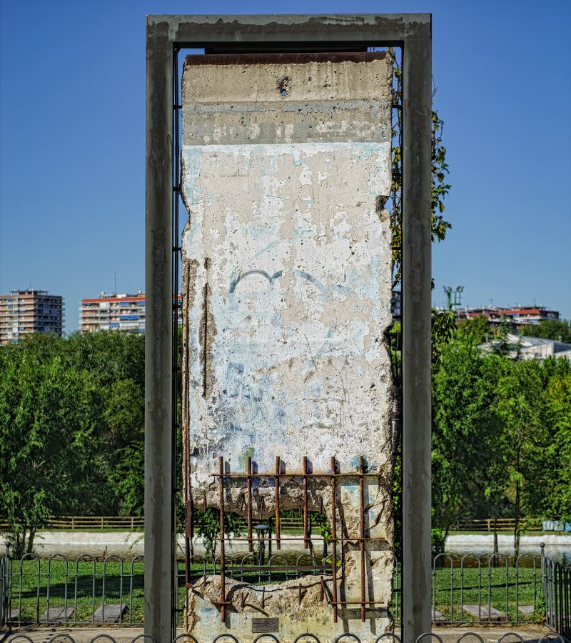Fragment du mur situé dans le Parc Europe