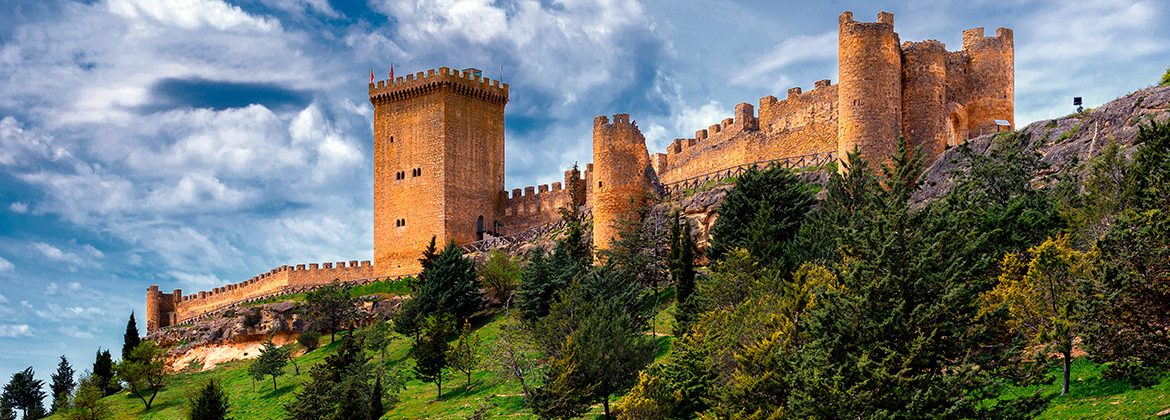 Panorámica del castillo de Peñaranda de Duero