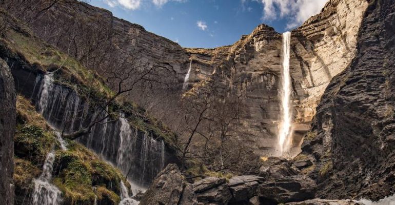 La cascade du Nervión, la plus haute chute d’eau d’Espagne qui ne coule que pendant quelques mois